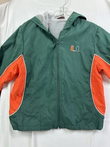 University of Miami Hurricanes Windbreaker Lightweight Jacket Women sz M Medium - Picture 1 of 14
