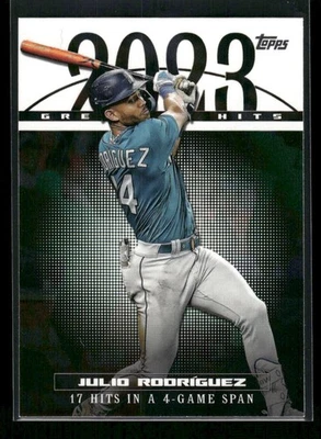 Julio Rodr�guez 2024 Topps 2023 Greatest Hits #23GH-17 Seattle Mariners - Image 1 of 2