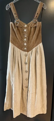 Damen Trachten Dirndl ärmellos Braun, Beige ca. Gr. 38 v. CountryLine - Bild 1 von 2