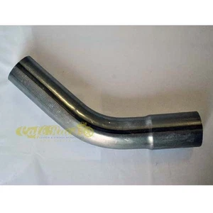 Stahlbogen für Auspuff Winkel 45° Durchmesser 50,8mm Flansch mit Nuten - Bild 1 von 2