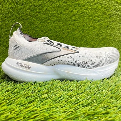 Brooks Glycerin StealthFit 21 Womens Size 7 White Black Running Shoes Sneakers - Image 1 of 4