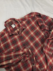 Patagonia Hemd Herren Large rot kariert Bio Baumwolle Knopfleiste Freizeit - Bild 1 von 9