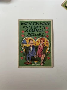 1960 Topps Funny Valentine When I'm With You I Get a Strange Feeling Card # 31-A - Picture 1 of 4