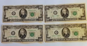 $20 Bill 1981A Federal Reserve Note Currency old Vintage Jackson Circulated - Picture 1 of 18