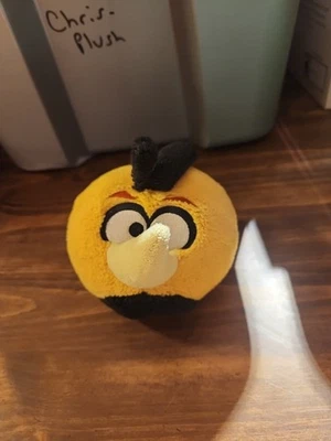 Angry Birds  5" Plush Yellow Bubbles Bird Rovio 2012 Commonwealth No Sound - Image 1 of 4