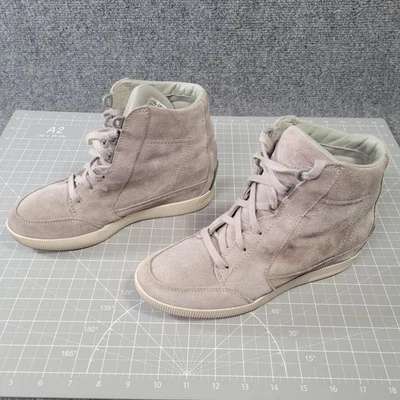 Sorel Shoes Womens Size 7 Out N' About Gray Suede Wedge High Sneakers NL4913-081 - Image 1 of 4