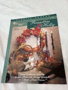 The Needlecraft Shop Kunststoff Leinwand Weihnachtsstern & Stechpalmenmuster Broschüre Urlaub  - Bild 1 von 3