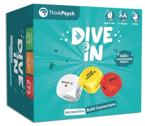 ThinkPsych, Dive In SEL Würfelspiel, 400+ Gesprächsthemen, Alter 6 bis 99 - Bild 1 von 4