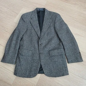 Abrigo Blazer Chaqueta De Colección Chaps by Ralph Lauren Para Hombres 36 S Lana A Cuadros Deportivo - Imagen 1 de 10