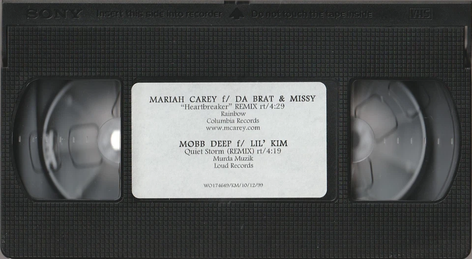 Mariah Carey_Heartbreaker (Remix)/Mobb Deep 1999 VHS Promo Music Video Tape - Image 1 of 1