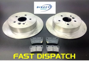 Se adapta a TOYOTA RAV4 RAV 4 MK2 D4D VVTi 2 DISCOS DE FRENO TRASEROS Y PASTILLAS - Imagen 1 de 1