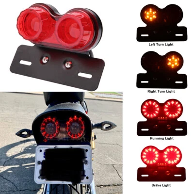 Luz traseira de freio traseira de LED seta para Yamaha V-star 03 Honda Rebel 250 1985 - Imagem 1 de 4