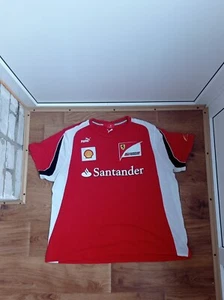 SCUDERIA FEFFARI PUMA SHIRT SANTANDER FERNANDO ALONSO SIZE XXL - Picture 1 of 8