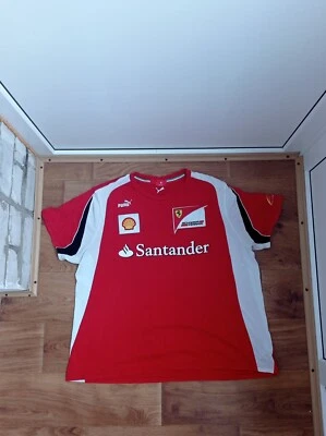 SCUDERIA FEFFARI PUMA SHIRT SANTANDER FERNANDO ALONSO SIZE XXL - Image 1 of 4