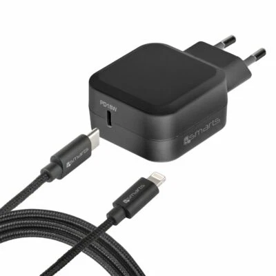 Universal Ladegerät 18W USB Typ C + Lightning 50% schneller Lade Stecker Kabel - Bild 1 von 4