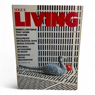 Vintage Vogue Living Australia Magazine -August September No. 4 1980 - Image 1 of 4