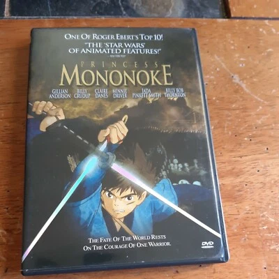 Princess Mononoke (DVD, 2000) US Version,Hayao Miyazaki,WIDESCREEN, PG-13,INSERT - Image 1 of 4