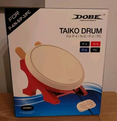DOBE Taiko Drum For PS3, PS4, PC & Nintendo Switch ***NEW SEALED - Image 1 of 4