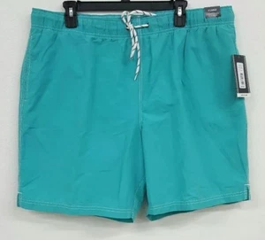Roundtree & Yorke Green Aqua Drawstring Trunks Men's Swimwear Size XL NWT $40 - Picture 1 of 3