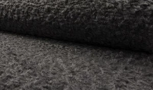 Tela Imitación Piel de Super Lujo Material Rizado Teddy - Dk Gris - Imagen 1 de 1