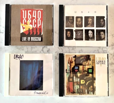 '80s & '90s UB40 Reggae Ska CDs Live in Moscow Labour of Love II Promises & Lies - Imagem 1 de 4