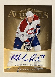 2005-06 Upper Deck Artifacts Auto-Facts /100 Michael Ryder #AF-RY Auto
