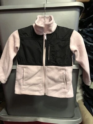 Columbia kids full zip fleece jacket size 4/5 pink & black - Image 1 of 3