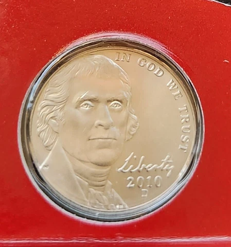 2010 D JEFFERSON NICKEL *MINT CELLO* FREE SHIPPING Cover