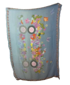 813 Ottotredici Butterfly Scarf in Blue - Picture 1 of 9