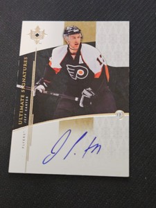 2009-10 UD ULTIMATE COLLECTION JEFF CARTER US-JC SINGATURES AUTO AUTOGRAPH