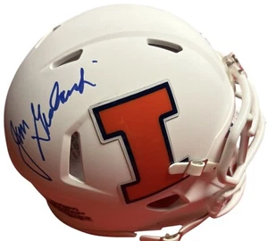 Illinois Fighting Illini Jim Grabowski Signed Mini Helmet JSA Certified HOF - Picture 1 of 1