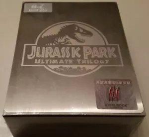 Jurassic Park Trilogy 3D Embossed STEELBOOK (Blu-ray, China) HDZeta Exclusive - Picture 1 of 12