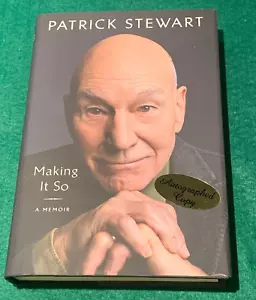 Making It So: A Memoir by Patrick Stewart - SIGNED - 1st/1st HC DJ - 2023 - Foto 1 di 13