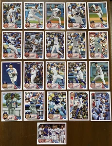 Los Angeles Dodgers Team Set (22 Cards) 2023 Topps Series 1 & 2 James Outman RC - Picture 1 of 3