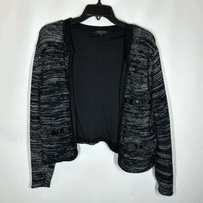 Rag & Bone | Women’s S Small Navy Black Open Knit Cardigan Sweater - Image 1 of 4