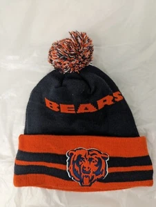 New Era Mercer Bears Logo Unisex Erwachsene Orange & Schwarz Beanie mit Bommel - Bild 1 von 7