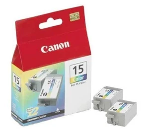 Cartuchos de tinta originales Canon BCI-15C paquete doble para Canon iP90, i70 - Imagen 1 de 1