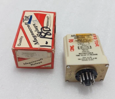 Magnecraft W213ACPSRX-4 Relay Input 120VAC 0.5Sec to 10Sec 10A - Image 1 of 4