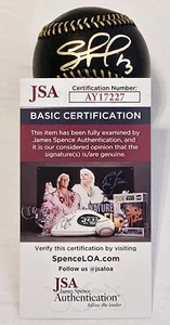 Salvador Perez Signed OML Black Baseball In Person ROYALS JSA CERTIFIED  - Picture 1 of 3