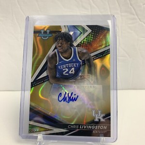 2022-23 Bowman's Best University - GOLD LAVA AUTO #BOA-CL Chris Livingston 64/75