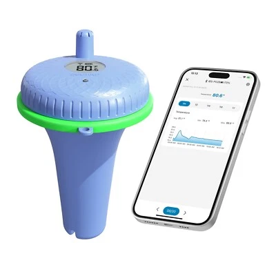 INKBIRD Digital Schwimmendes Bluetooth Poolthermometer Wassertemperatur Spa Pool App C/F