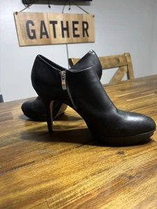 Vince Camuto schwarze Lederstiefel - Bild 1 von 3
