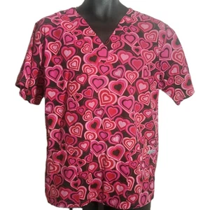 UA Scrubs Top mehrfarbig Herzen Damen Größe Small  - Bild 1 von 7