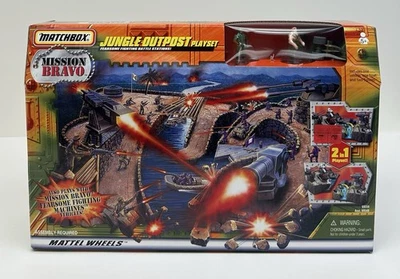 Matchbox Mission Bravo JUNGLE OUTPOST Playset-Mattel-1998-NEW - Image 1 of 4