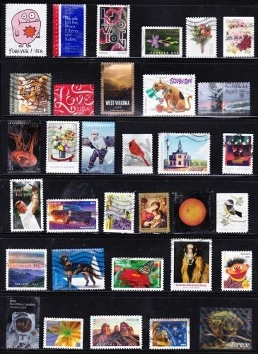 U S USED FOREVER Stamps Collection of 45 Different READY TO MOUNT Free Shipping - Image 1 of 4