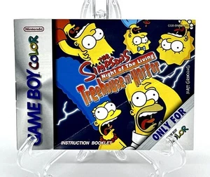 MANUAL ONLY Simpsons Treehouse of Horror GBC Booklet Nintendo Game Boy Color VGC - Bild 1 von 2