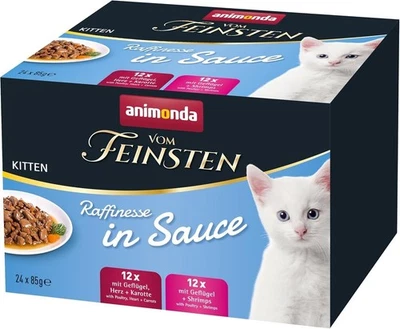 animonda vom Feinsten Premium Kitten Katzenfutter nass Raffinesse 24 x 85g - Bild 1 von 4