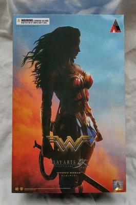 Play Arts Kai DC Wonder Woman 10" Action Figure Square Enix Official  - new - Image 1 of 4