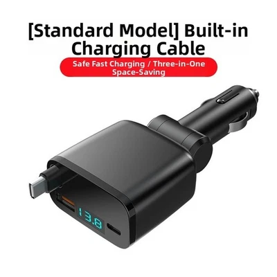 Fast Charging Car Charger Car Model Compatibility Compatible With 12V Vehicles - Image 1 of 4