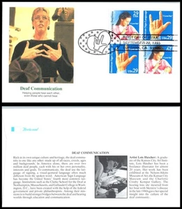 1993 Deaf Communication Sign Language Sc 2784 FDC Fleetwood premium cachet - Picture 1 of 1